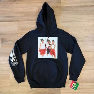 New Cross Colours Men’s TLC Black Pullover Hoodie Size Small Hip Hop Rap RnB